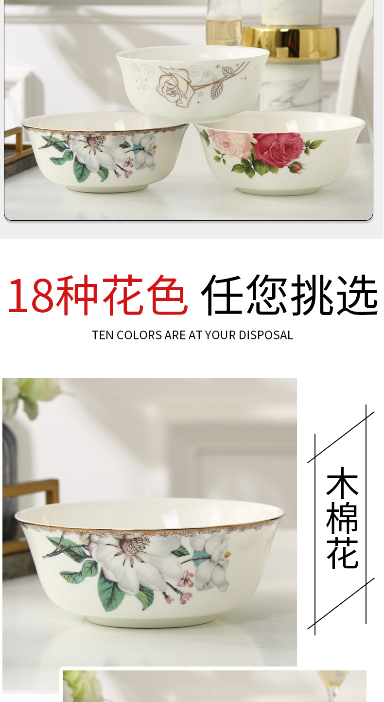 Garland ipads China rainbow such use 5 inches large rice bowls salads pasta creative household ceramics tableware soup porridge