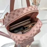 Женский небольшой рюкзак с передним карманом и принтом, осень 2025, корейская версия, новый продукт, персонализированная ежедневная маленькая сумка для монет