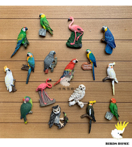 Parrot surrounding three-dimensional Parrot Bird animal refrigerator sticker creative refrigerator sticker