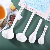 Melamine imitation porcelain soup spoon Japanese ramen noodle spoon public spoon drinking soup spoon son long Bingsheng soup custom logo lettering