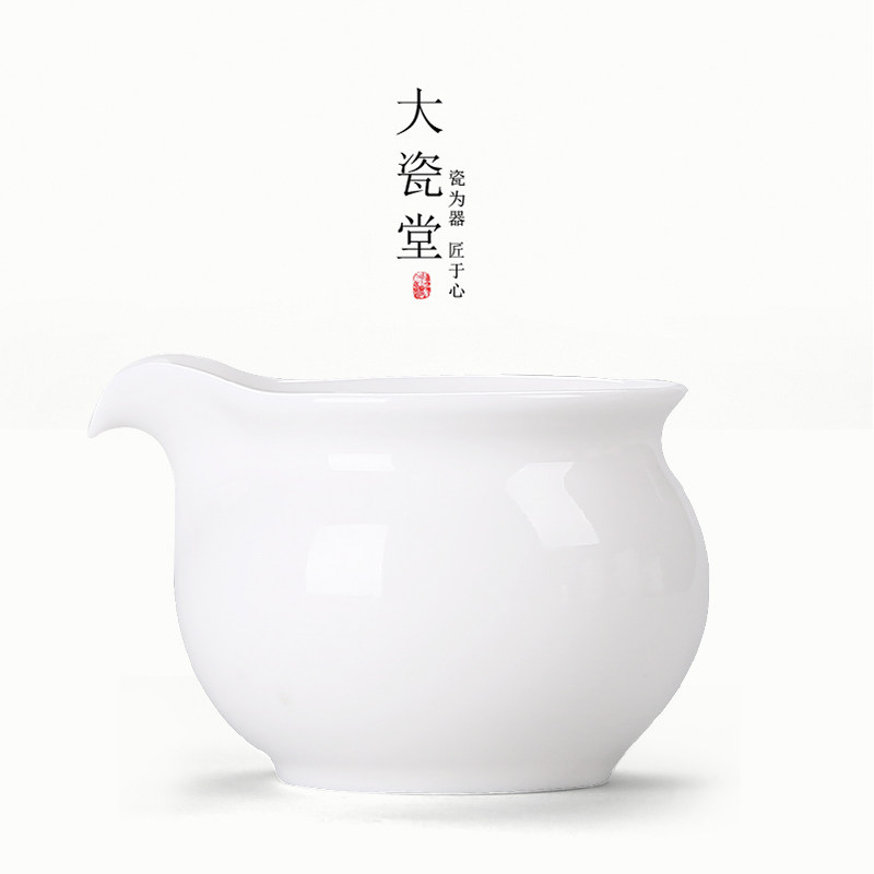 Great Porcelain Hall Classic White Porcelain Gongfu Cup Korn Tea With Ceramic Sub tea Tea Dao Accessories Japan-style Uniform Cup Great Tea Sea
