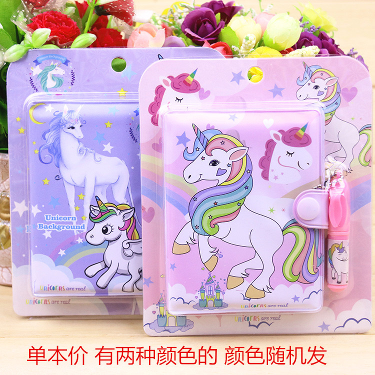 Cartoon cute mini notebook portable carry-on notepad ballpoint pen set elementary school student prize gift