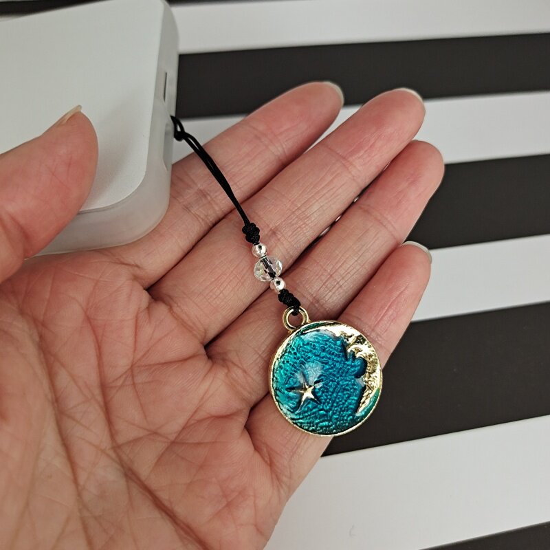 Dreamy Starry Sky Pendant Phone Chain, High-Value Star and Moon Couple Phone Charm, Bag and Key Accessories