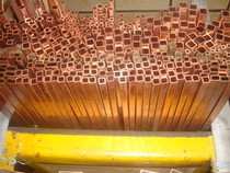 T2 red copper square tube rectangular tube medium frequency furnace induction ring with 6mm * 6mm wall thickness 1 5 mm Specifications complete per meter