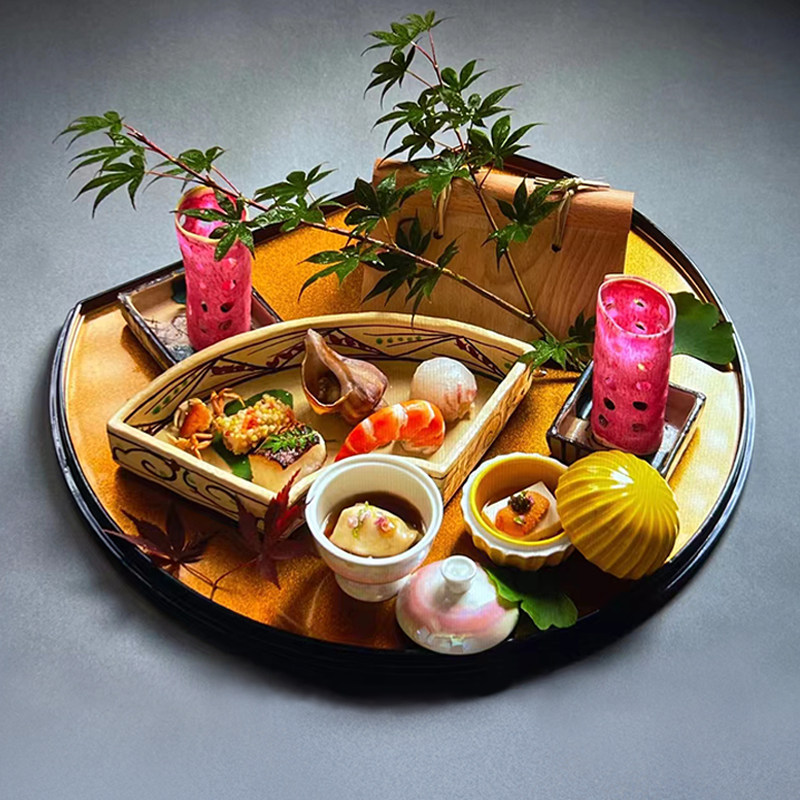 Creative half-moon non-slip plate bar drink tray snack plate fruit plate tea cup tray restaurant coffee plate new product