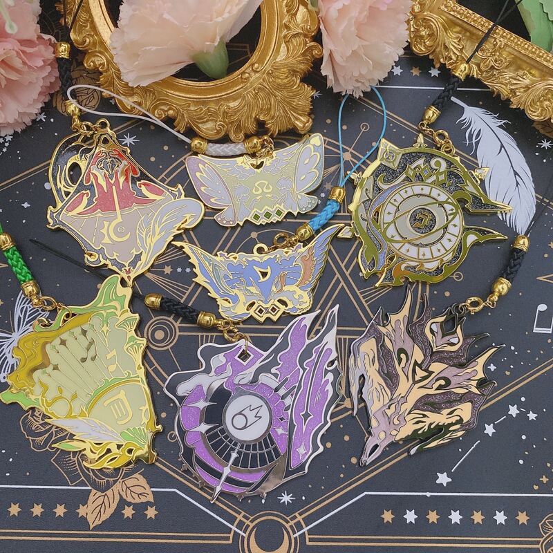 In Stock Final Fantasy 14 Original Fan Merchandise Ff14 Job Metal Pendant Badge Imitation Enamel