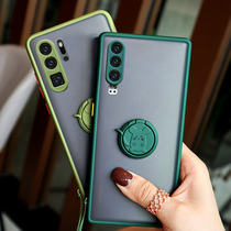 Huawei p30 mobile phone shell p30pro full package protection camera bump color button frosted transparent creative magnetic suction ring bracket silicone anti-fall soft shell p3o tide genders por housing cover