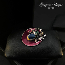 High - grade light luxury hat brooch delicate Korean lady bust coat coat pin temperament accessories 363