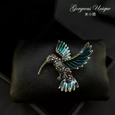 Very vivid high-end asuka brooch Men and women retro corsage jacket suit suit pin temperament accessories 370