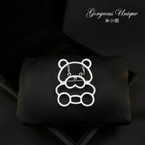 Simply round buddy bear bra pin high grade brass brass blue pin buckle needle male and female accessories 562