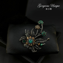 High - grade atmospheric retro - brooch male and female bras with a simple outfit for Western needle scarf accessories 569