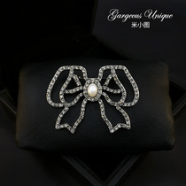 878 exquisite and elegant bow brooch high grade vintage atmospheric bow tie corsage ladies elegant pin accessories