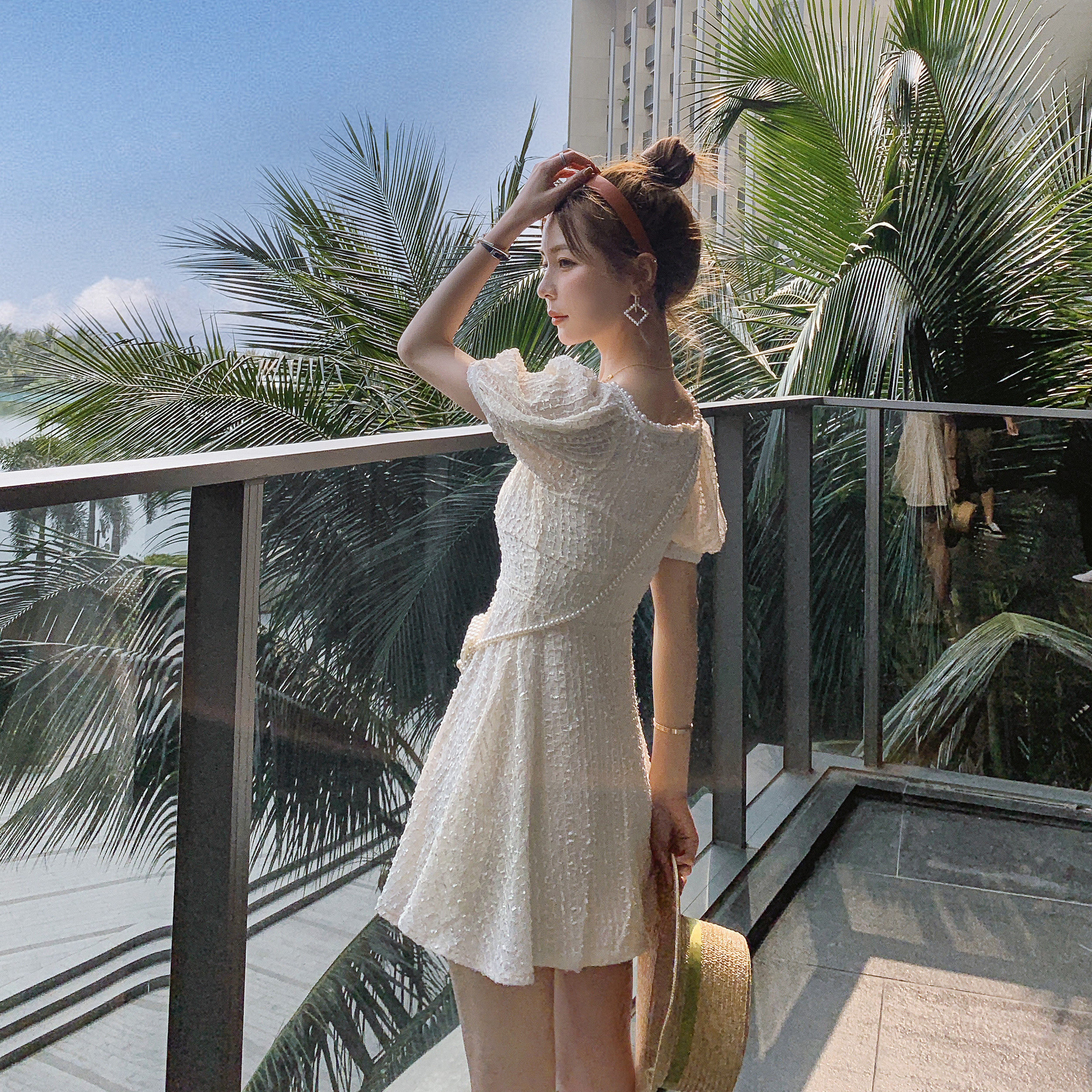 sandro tonali famous cosmetic fragrance dress for summer new little sweet fairy dress