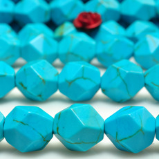 DIY аксессуары 蓝松石散珠宝星形菱形钻石切面手链diy材料项链手串珠子隔珠配珠