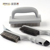 German imports Mathard Stainless Steel Wire Brush Steel Brush Decontamination Rust Removal Wire Brush Barbecue Cleaning Brush brushes Workers