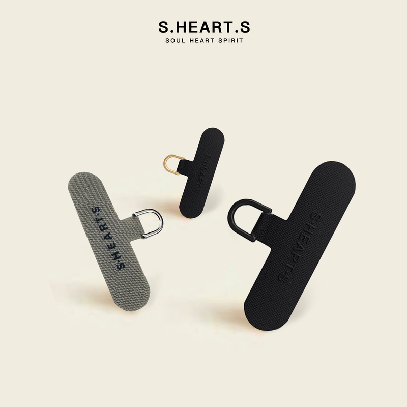 Shearts Phone Lanyard Patch Thin Phone Case Accessory Clip Crossbody Chain Anti-Lost Hook