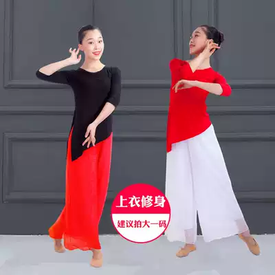 Yoga dress female summer beginner loose elegant dance pants suit dance rhyme form dress dance teacher practice suit