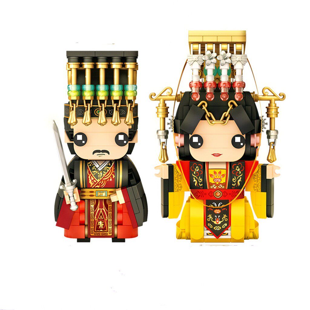 LOZ Lizhi Wu Zetian assembled toy model mini particle building block national tide ancient style character Sun Wukong Chang'e