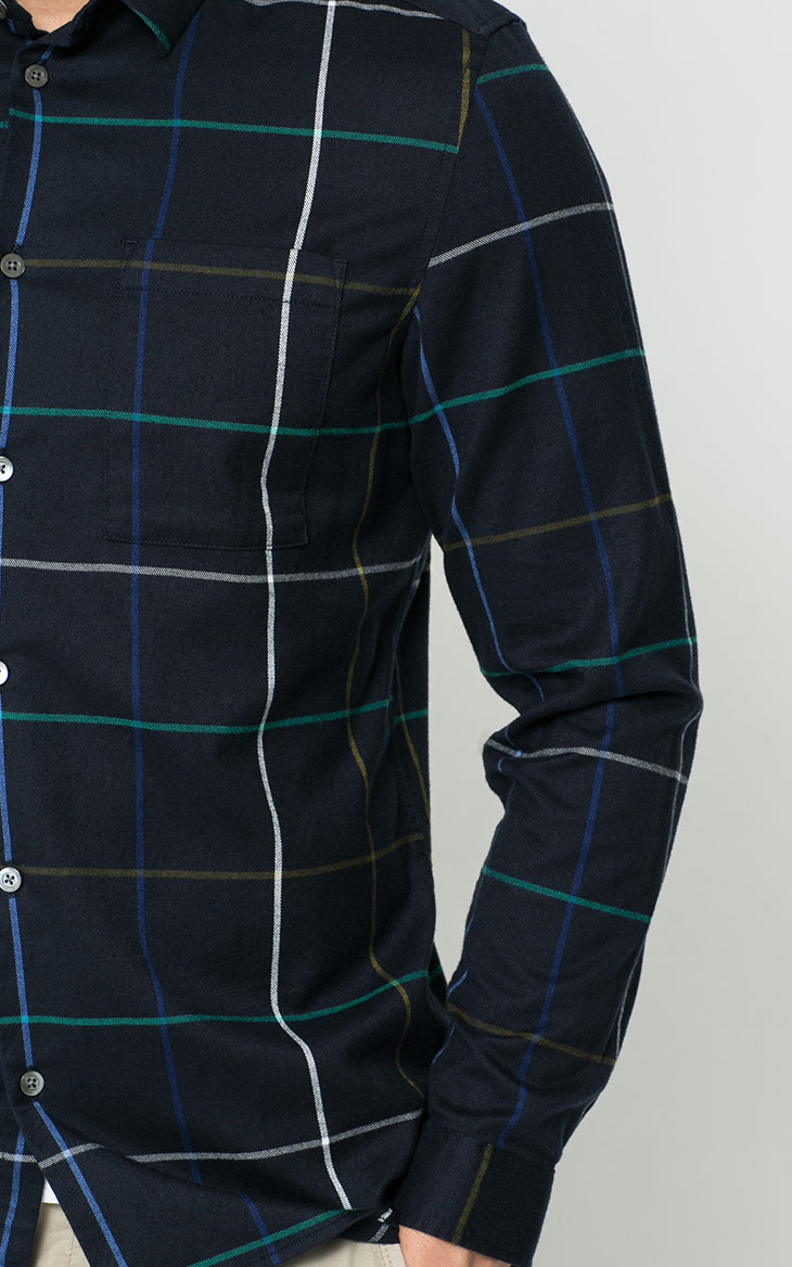 Dưới kệ || / Áo sơ mi dài tay cotton nhọn của Jack Jones E-216305537 áo sơ mi lụa cao cấp nam