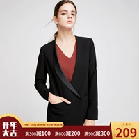 [Giá trị mùa thu và mùa đông] CHỌN Slade Blend kinh doanh áo khoác nữ giản dị S | 417308504 áo vest nữ không cổ
