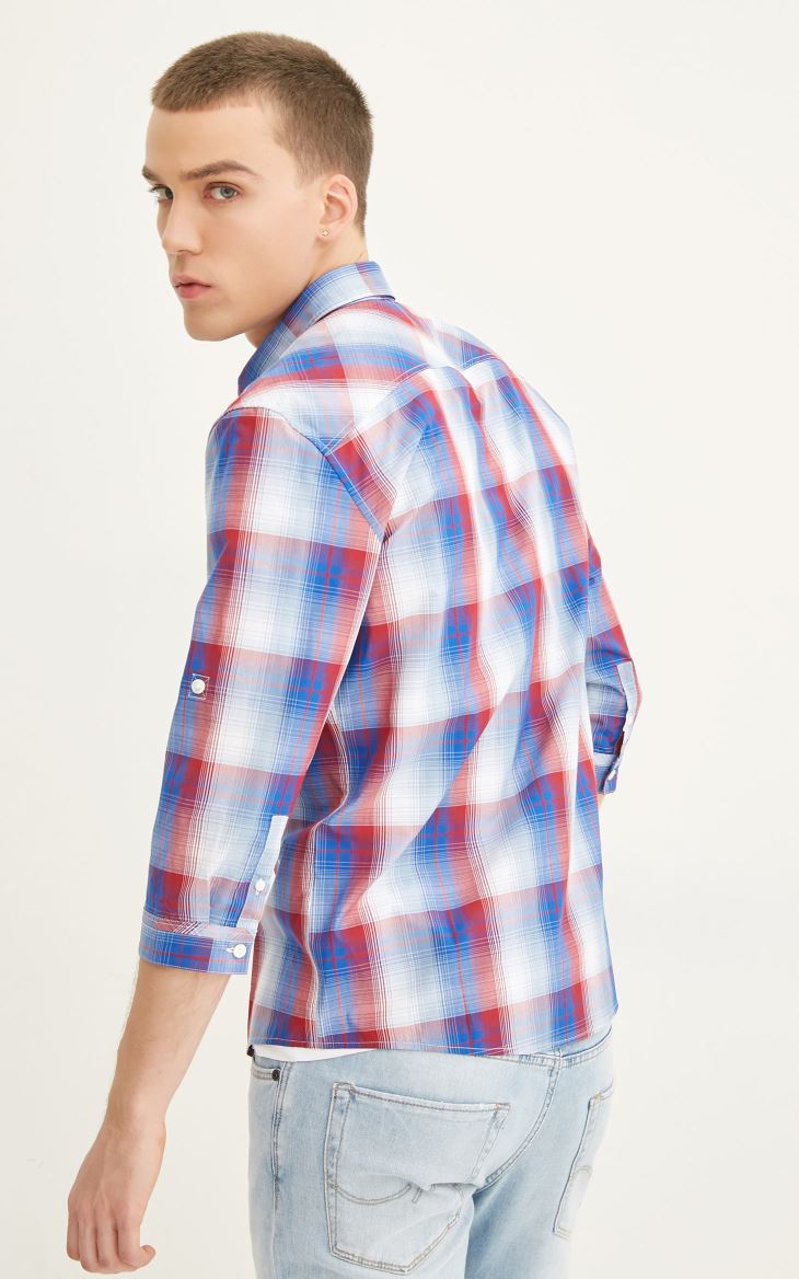 JackJones Jack Jones Kẻ sọc Áo sơ mi nam cắt cúp O | 217231512 mẫu áo sơ mi công sở