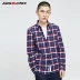JackJones Jack Jones kẻ sọc áo sơ mi dài tay mảnh mai O | 217105517 áo sơ mi nam trung niên Áo