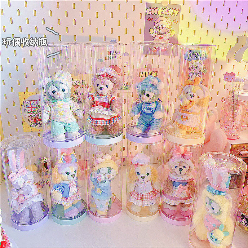 Macaron Teenage Girl Hearts Doll Truffle Doll Truffle Containing Box Anti-Dust Doll Decorative Swing Piece Finishing Blind Box Jar