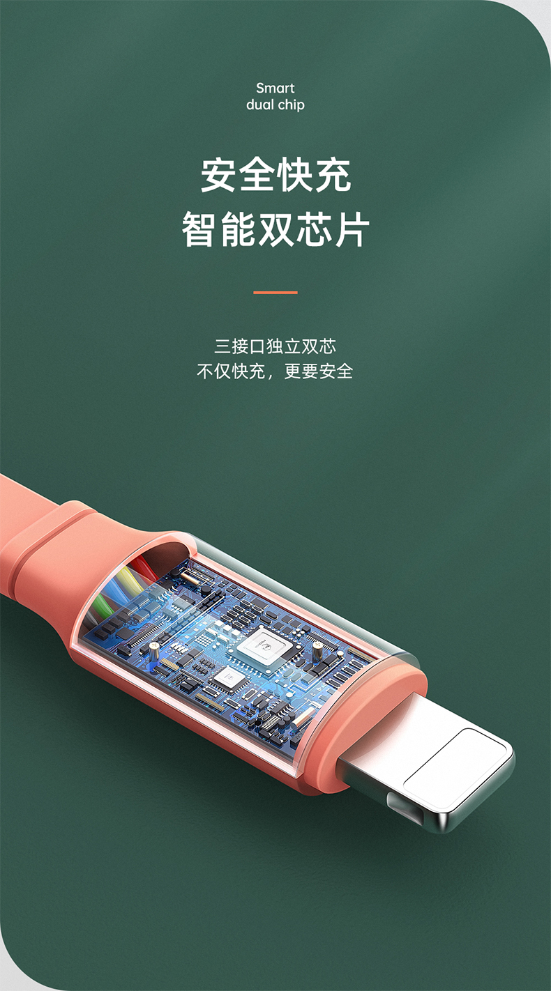 麦多多 三合一数据线 1.2米 便携伸缩收纳 3A快充 图7