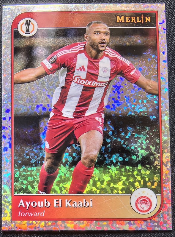 Football Star Card Olympiacos Ayoub Kaabi