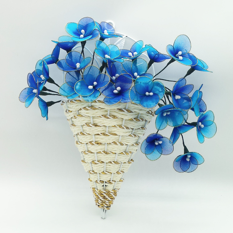 Non-fading silk stockings flower net flower DIY handmade material package novice production simulation hydrangea package