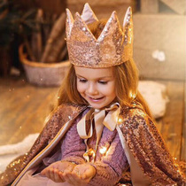 Frozen cloak Princess cloak new Halloween childrens costume Aisha elsa out long autumn