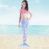 Cô gái Bikini Bộ đồ bơi nàng tiên cá Bộ đồ bơi công chúa trẻ em Cô gái Real Tail Tail - Đồ bơi trẻ em