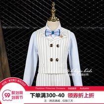 Childrens suit suit boys dress host performance suit small suit children English style little boy costume summer