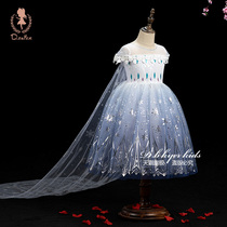 Princess Aisha dress Frozen girls New tailed white little girl childrens jumpsuit genuine Aisha