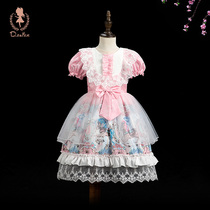 Childrens clothing girls lolita Princess Dress Genuine Summer Dress Short Sleeve lolita Dress Japanese Skirt