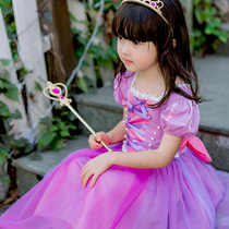 Girls Sophia Princess dress Frozen dress dress childrens birthday dress cos Halloween costume