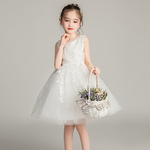 Childrens dress new birthday puffy gauze performance clothing girl princess dress big child high-end Girl Flower girl 61