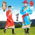New thiểu số trang phục Mông Cổ trang phục múa dành cho người lớn Mông Cổ áo choàng của nam giới Tây Tạng trang phục sân khấu Trang phục dân tộc