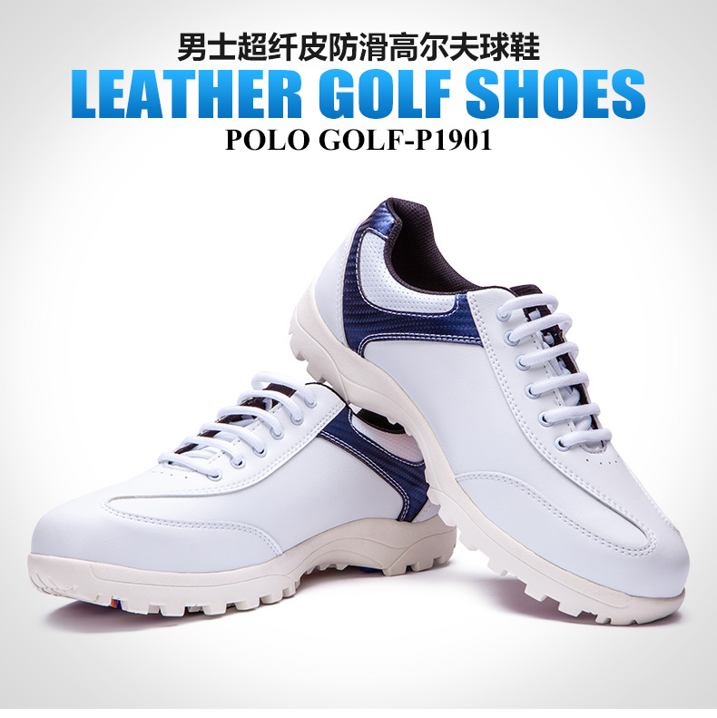 新品！polo golfゴルフシューズ男性カジュアル靴防水男性靴活動靴釘,タオバオ代行-チャイナトレーディング