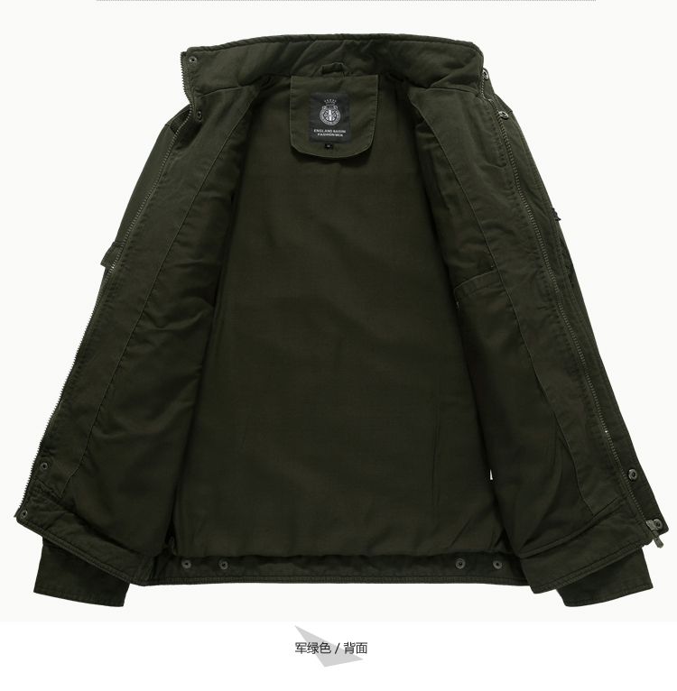 Lực lượng đặc biệt mới đồng phục cổ áo cotton ngoài trời săn lùng áo khoác cộng với phân bón để tăng áo khoác chiến thuật nam áo gió nam đẹp