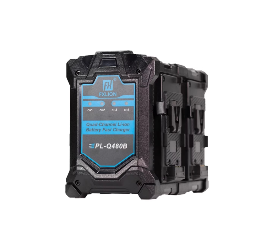 PL-Q480B 4 channel simultaneously charging Quad-Channel V-Mount Fast Battery Cha