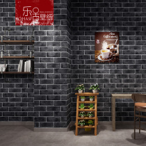 3D three-dimensional retro blue brick red brick antique brick brick wallpaper hotel restaurant barber shop wallpaper decoration