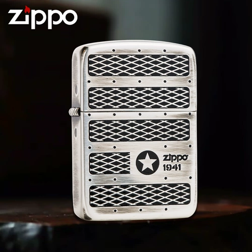 Оригинальный подлинный Zippo Liger American Culture Zhibao 1941 Classic Pentagon, начиная с серебра