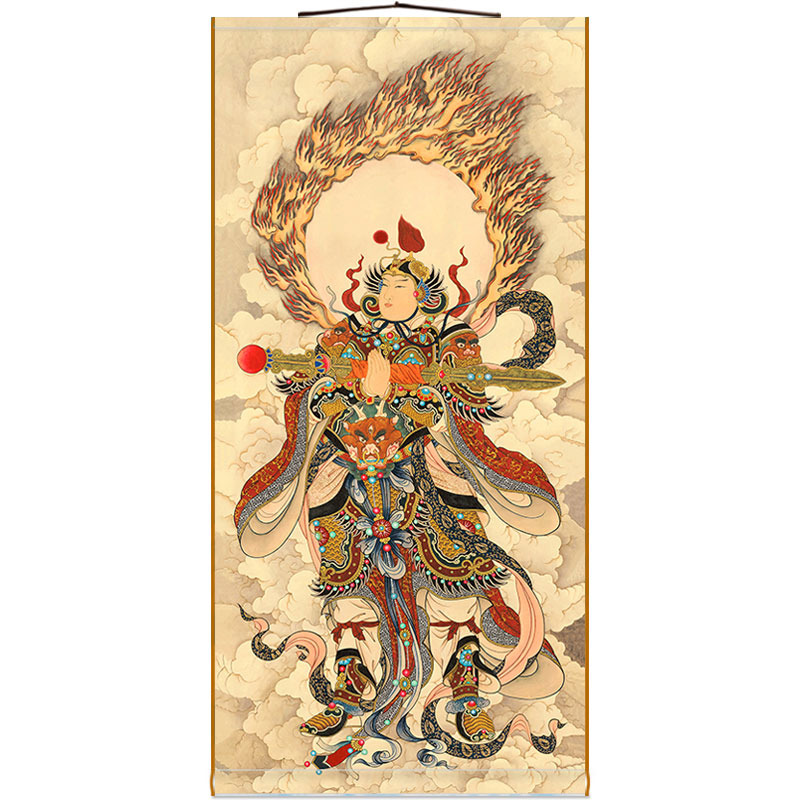 Wei - a - sa portrait of the Bodhisattva Wei Tower to Buddha Surface painting full screen full screen scroll painting