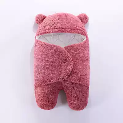Korean high-end baby hug quilt spring, autumn and winter thickened cotton newborn swaddling quilt Newborn baby hug blanket sleeping bag