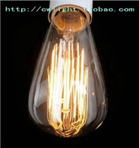 ST64 Antique Retro Hand Winding Wire Fireworks Special Tungsten Incandescent Bulb Creative Bar Decorative Bulb