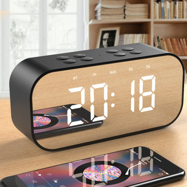 果儿电子 A17 镜面屏 双闹钟 蓝牙音箱 天猫优惠券折后￥59.9包邮（￥69.9-10）4色可选