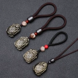 Знак зодиака 2026 года — Свинья в черепахе Кулон Хэ Диджи Дракон Черепаха Лин 1 Черепаха Золотая черепаха