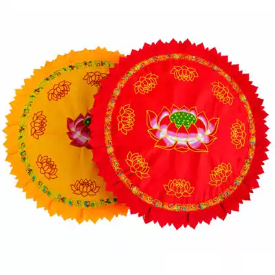 Buddha Buddhist supplies Round nine-product Lotus Buddha worship mat Buddha hall kneeling Meditation worship mat Knock big head meditation futon