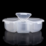 Прозрачная пластиковая коробочка для хранения, коробка для хранения, банка для хранения, ювелирное украшение, аксессуар